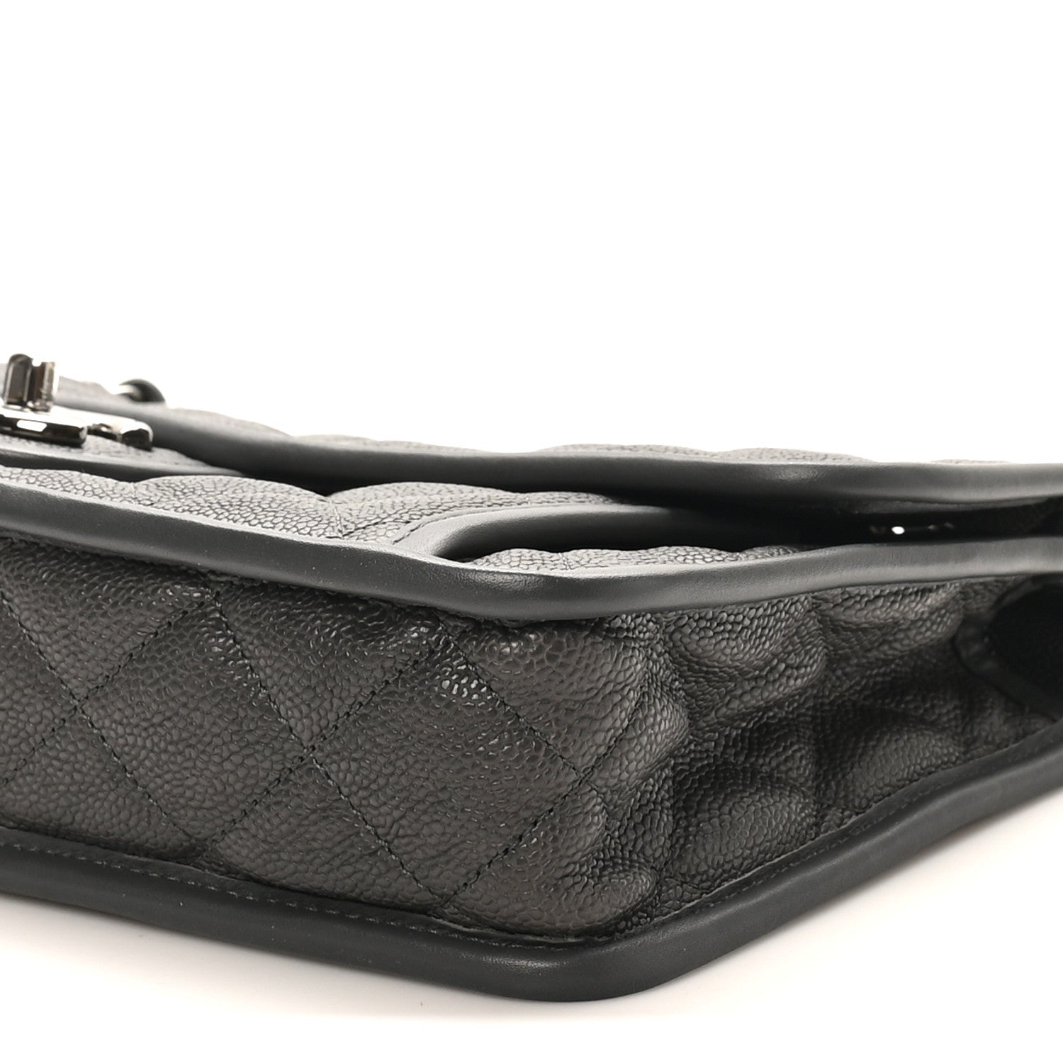 Chanel Caviar Quilted Medium French Riviera Flap Grey 10 of 10