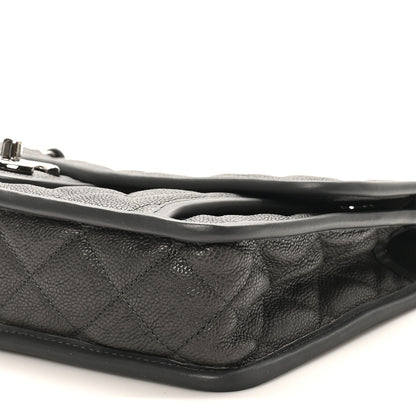 Chanel Caviar Quilted Medium French Riviera Flap Grey 10 of 10