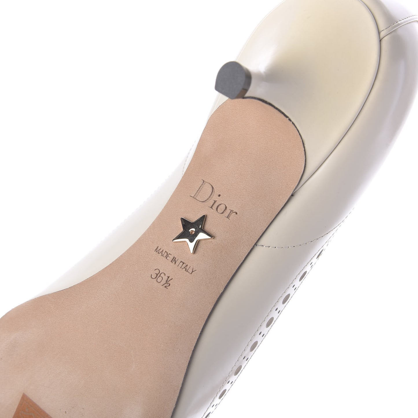 Brushed Calfskin Spectadior 45mm Pumps 36.5 Black Off White
