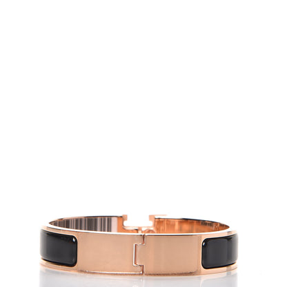 Hermes Enamel Narrow Clic Clac H Bracelet PM Black 3 of 7