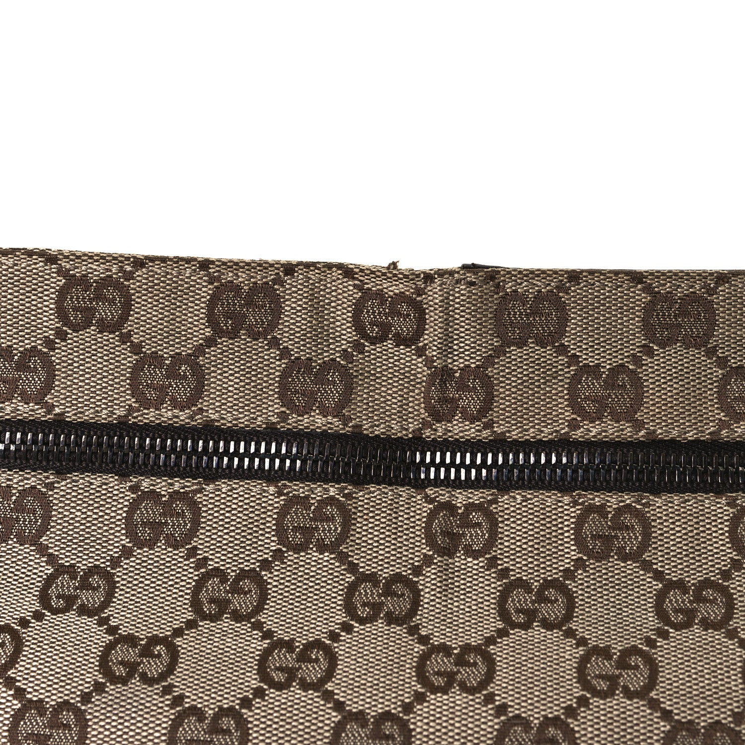 Gucci GG Monogram Web Double Pocket Belt Bag Dark Brown 23 of 25