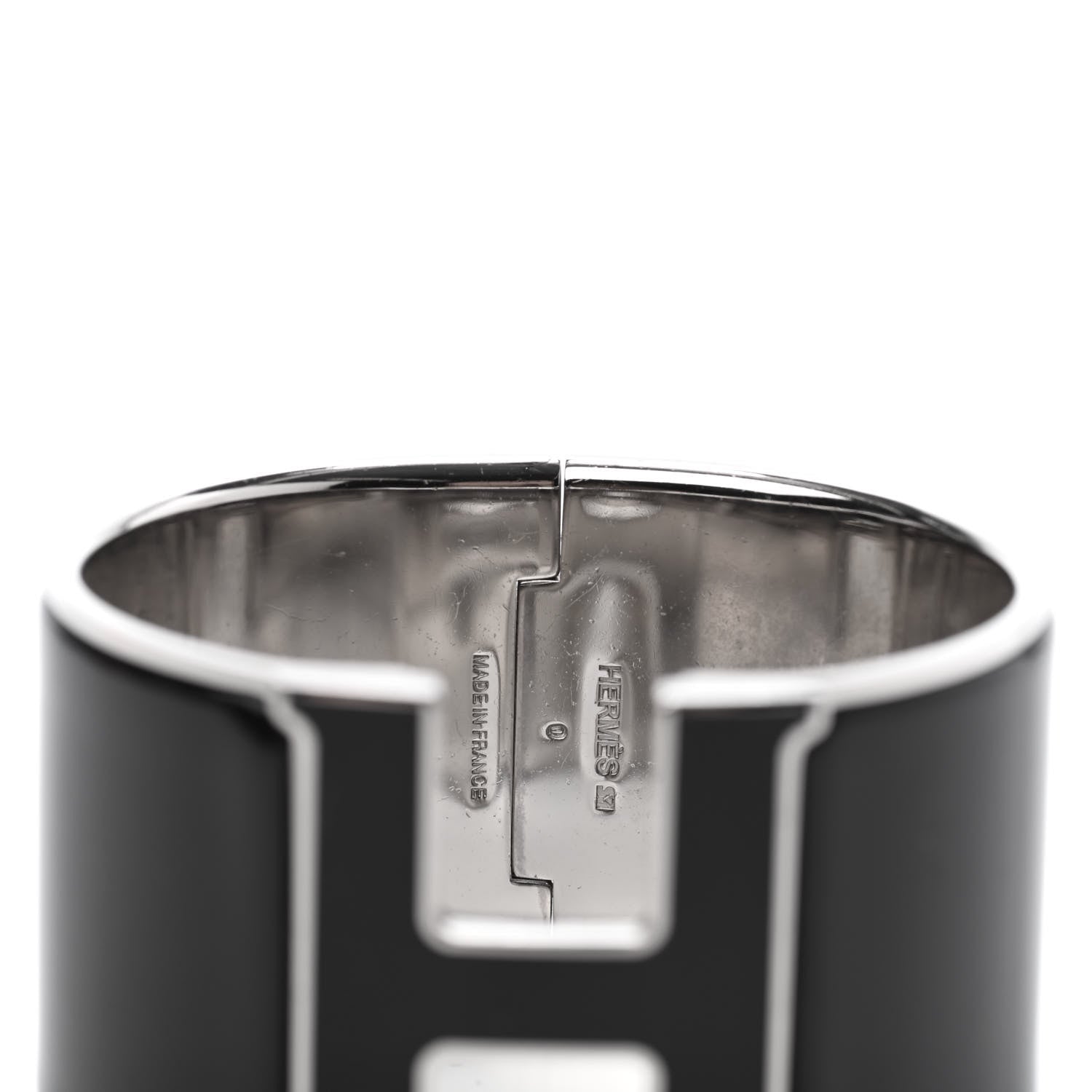 Hermes Enamel Extra Wide Clic Clac H Bracelet PM Black 3 of 3
