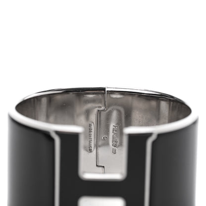 Hermes Enamel Extra Wide Clic Clac H Bracelet PM Black 3 of 3