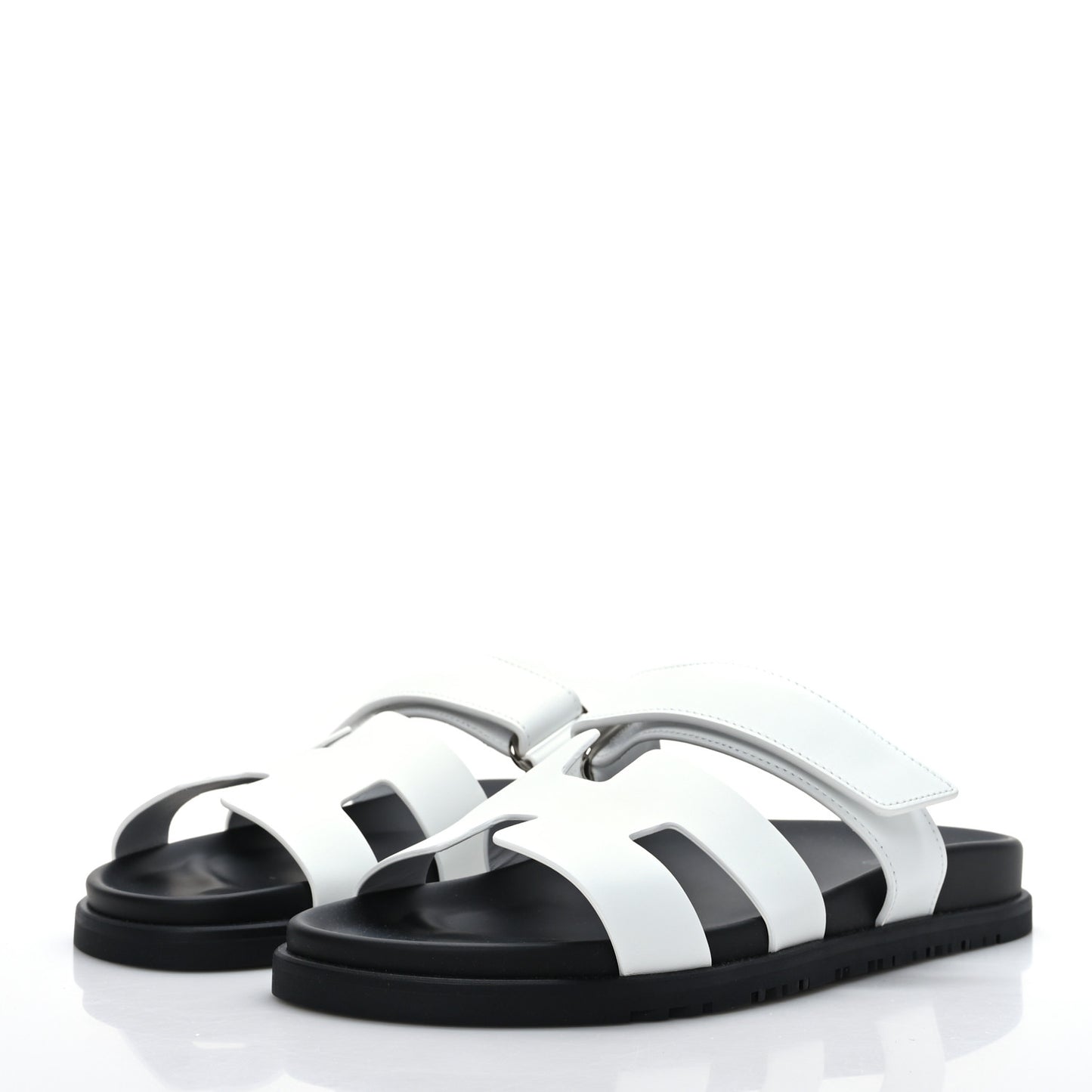 Calfskin Womens Chypre Sandals 40 White