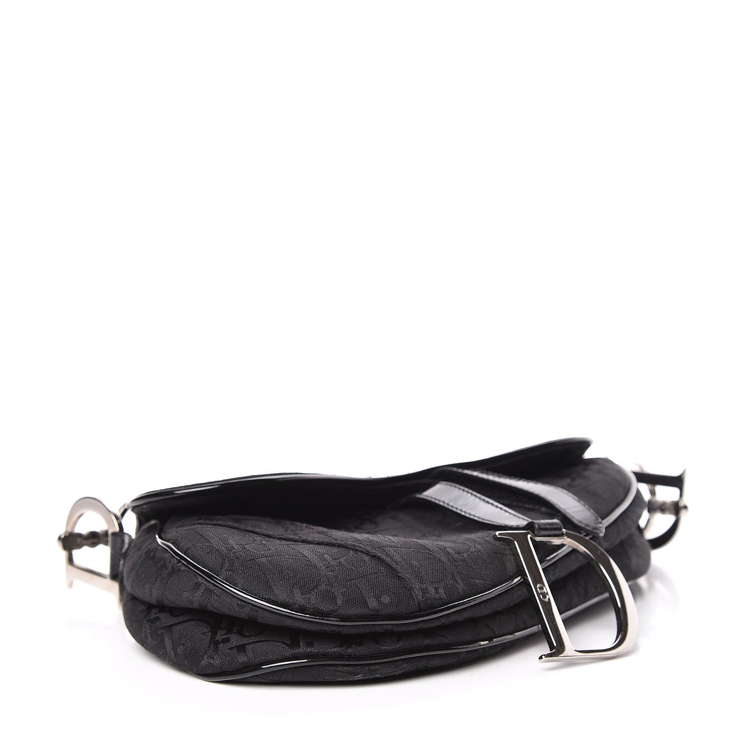 Christian Dior Monogram Saddle Bag Black 4 of 18