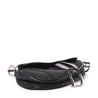 Christian Dior Monogram Saddle Bag Black 4 of 18