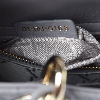 Christian Dior Lambskin Cannage Small Lucky Badges My Lady Dior Grey 7 of 10