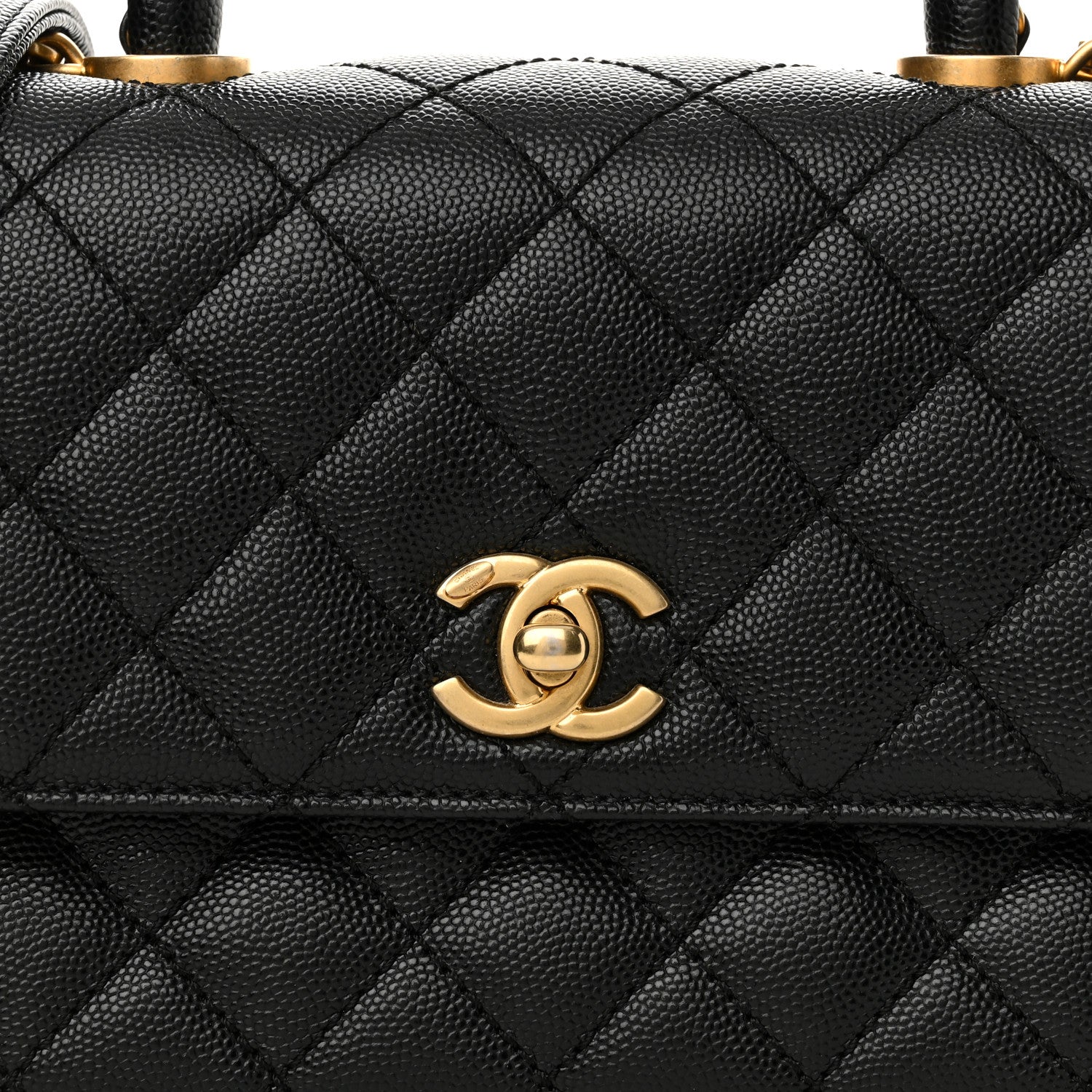 Chanel Caviar Quilted Mini Coco Chain Handle Flap Black 8 of 10