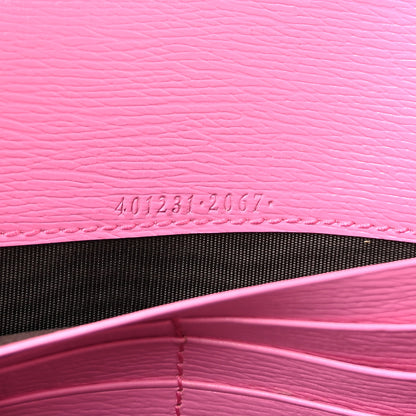 Gucci Calfskin Floral Print Mini Dionysus Chain Wallet Ivory Pink 7 of 10