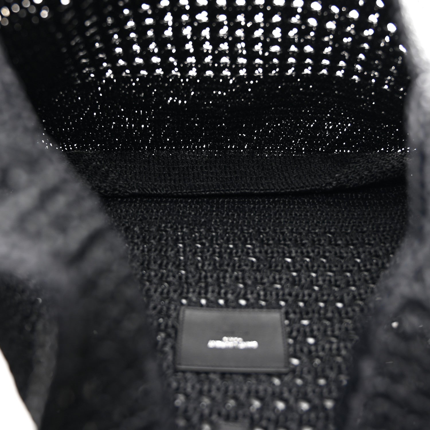 Saint Laurent Raffia Monogram Le 5 A 7 Medium Tote Black 5 of 10