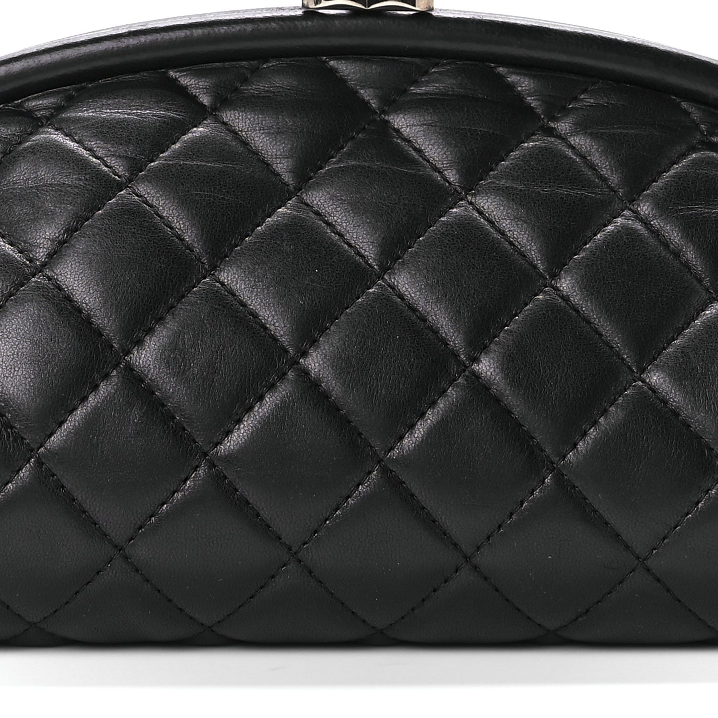 Lambskin Quilted Timeless Clutch Black
