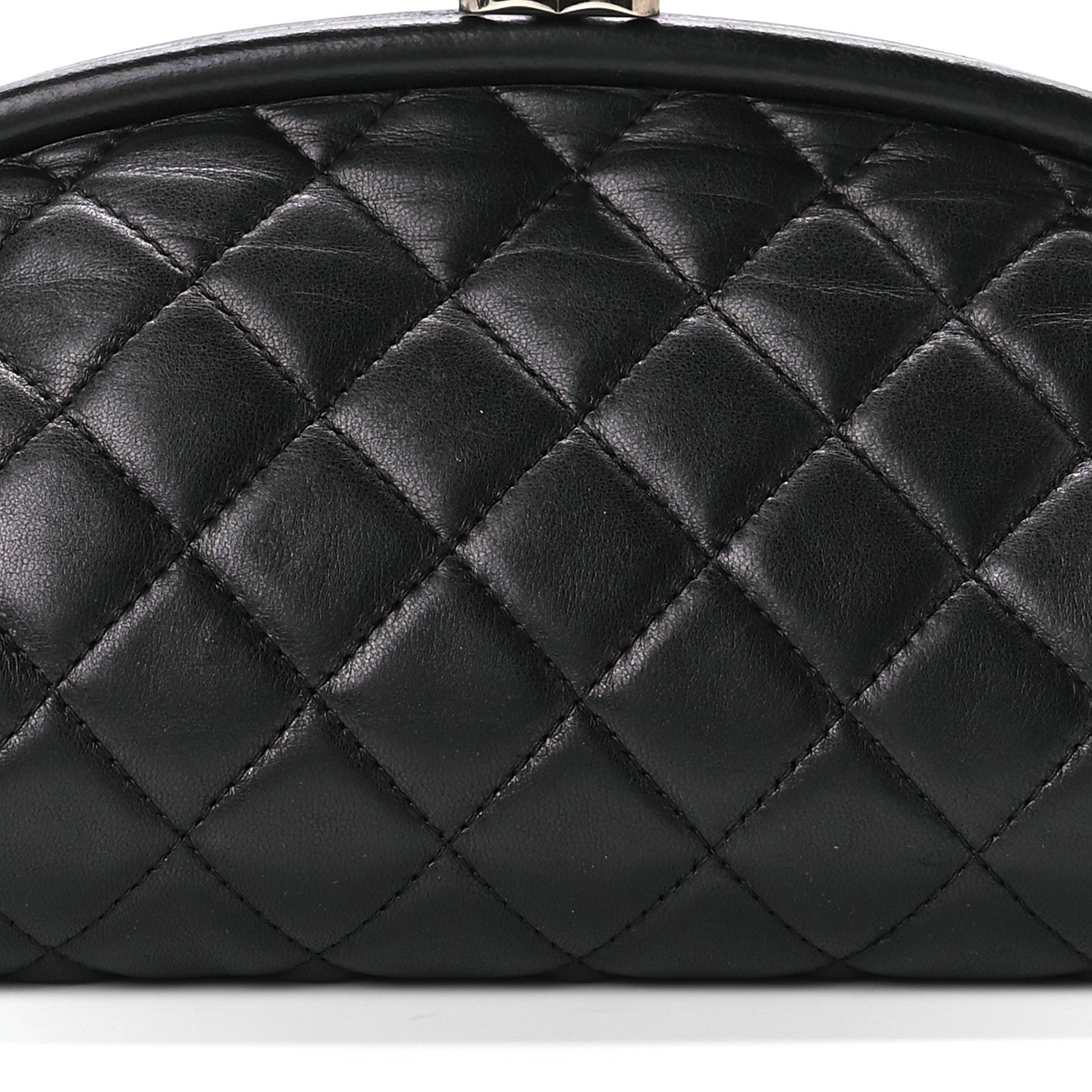 Chanel Lambskin Quilted Timeless Clutch Black 8 of 9