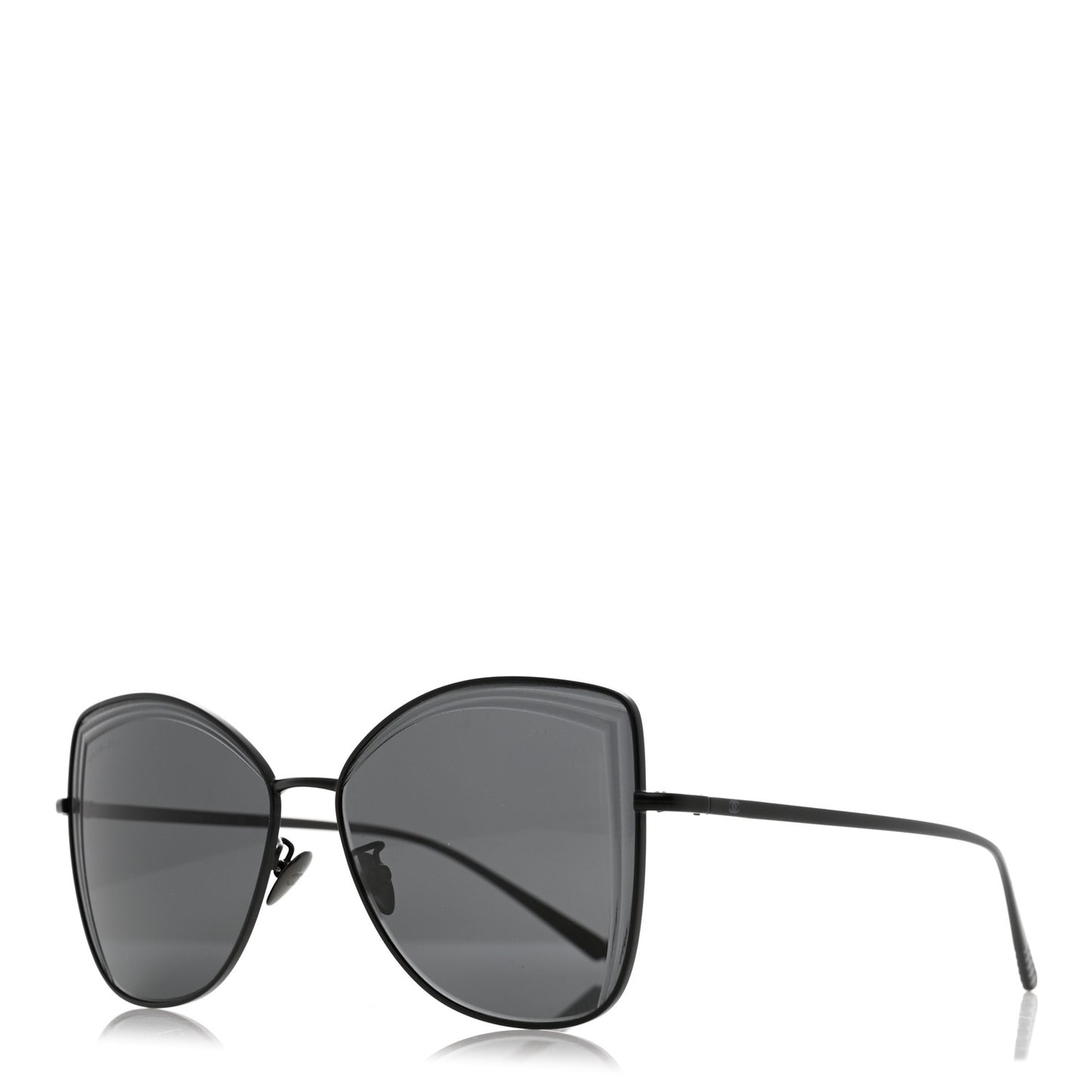 Metal Butterfly Sunglasses 4253 Black