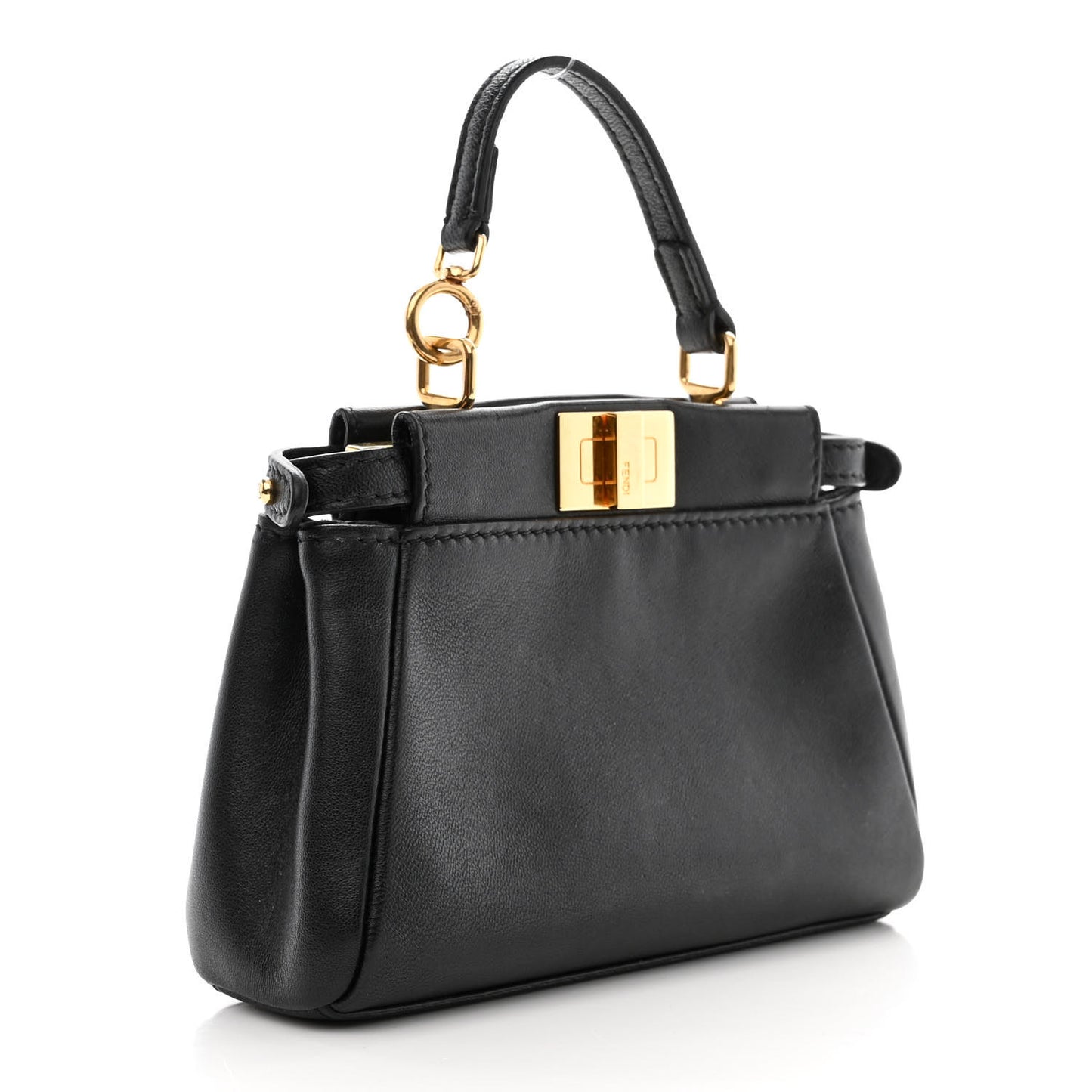 Nappa Micro Peekaboo Iconic Satchel Black