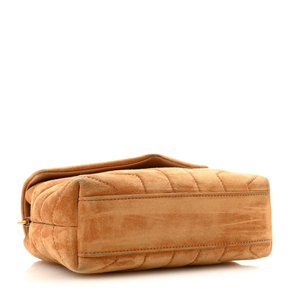 Saint Laurent Suede Toy Loulou Shoulder Bag Cinnamon 3 of 14