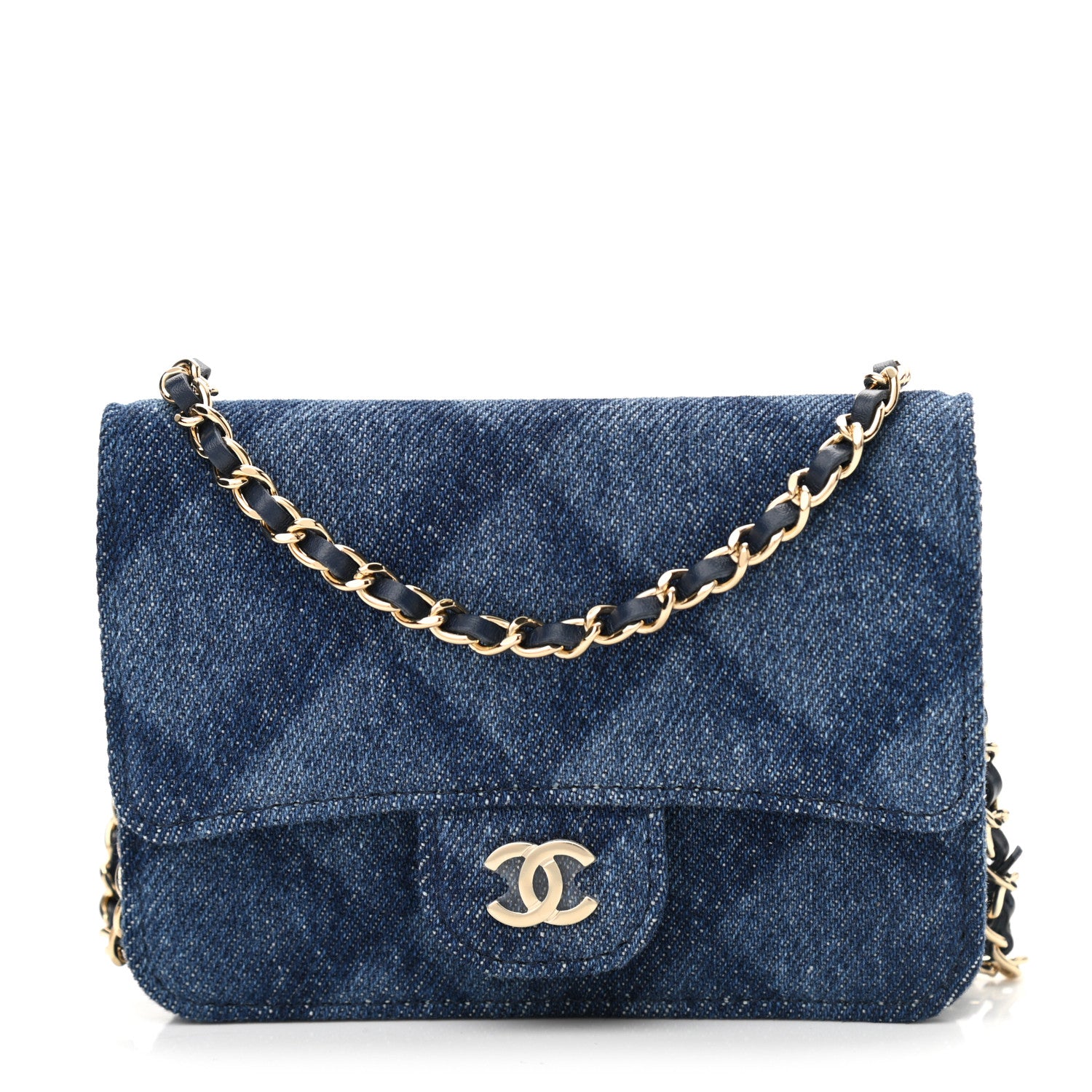 Chanel Denim Printed Belt Bag Dark Blue 1 of 11