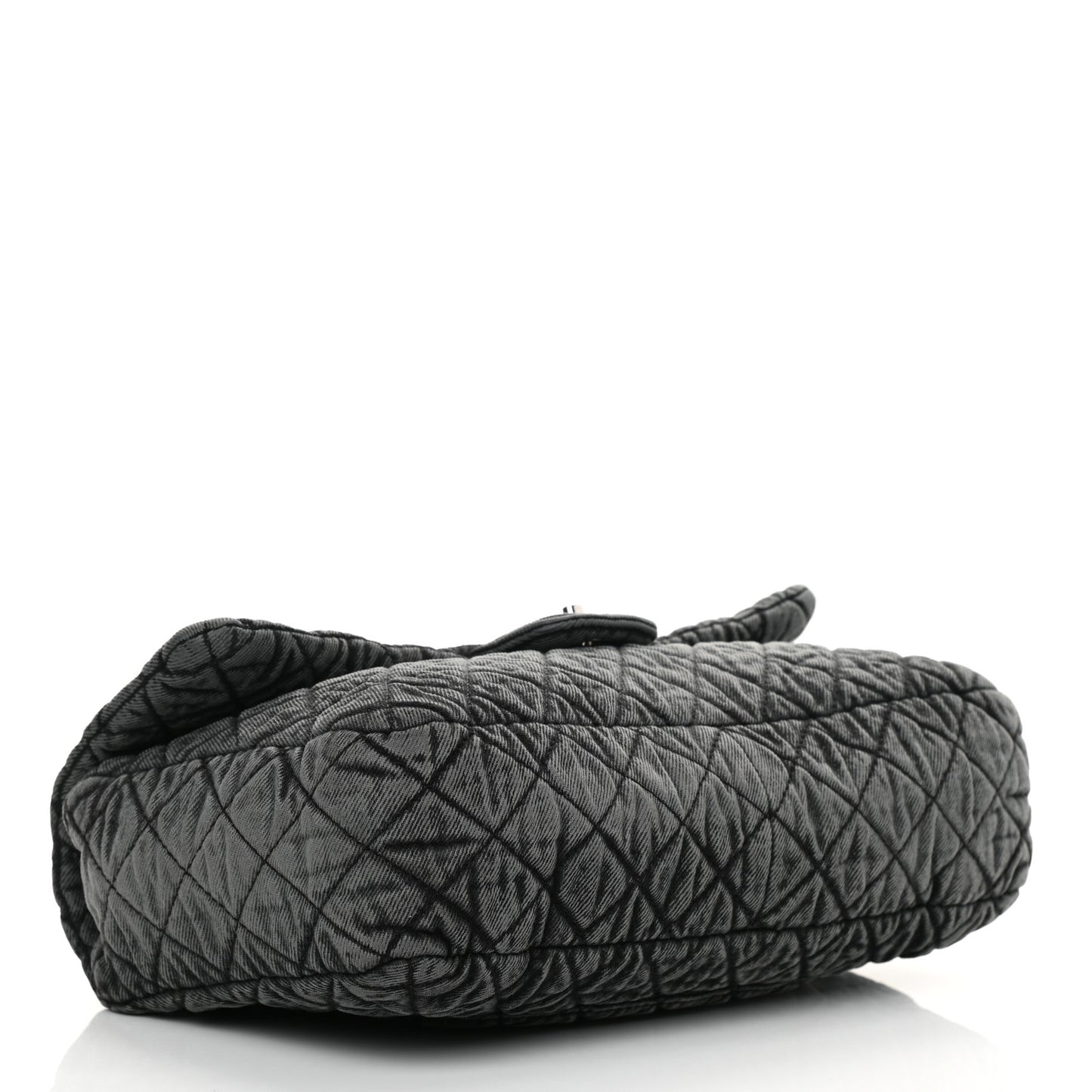 Denim Quilted Denimpression Flap Grey Black