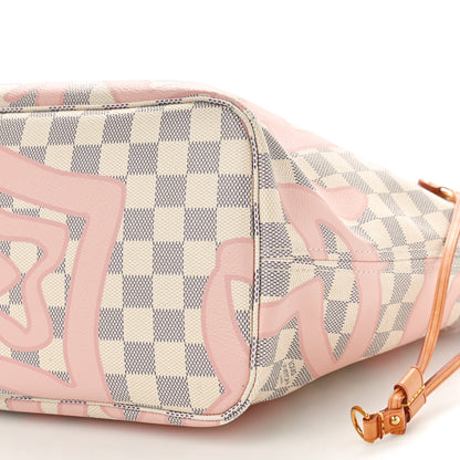Louis Vuitton Damier Azur Tahitienne Neverfull MM 9 of 11