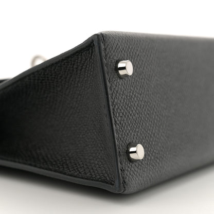 Hermes Epsom Mini Kelly Sellier 20 Black 9 of 11