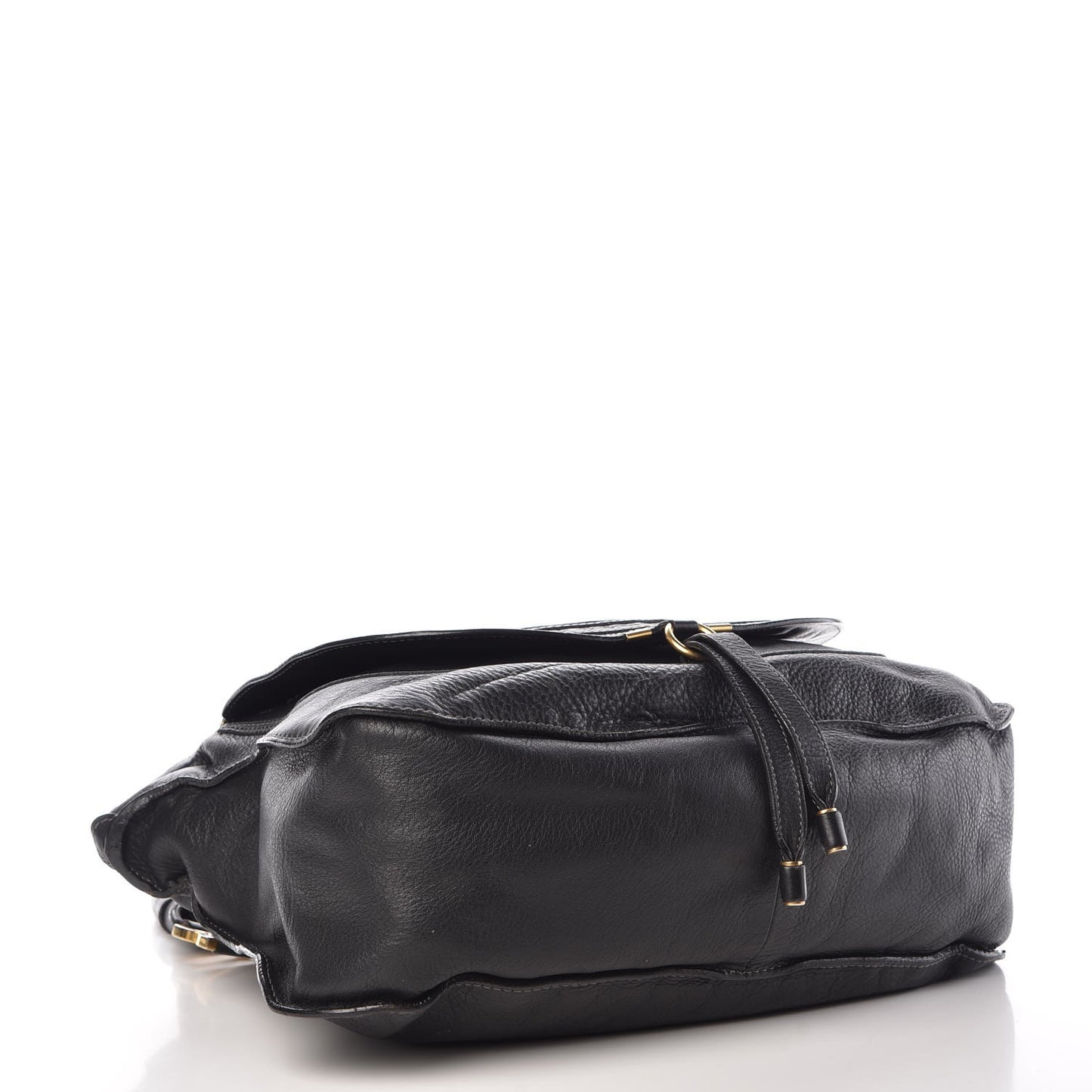 Calfskin Large Marcie Satchel Black