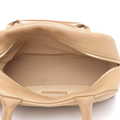 Chanel Caviar Quilted Small Bowler Beige 5 of 15