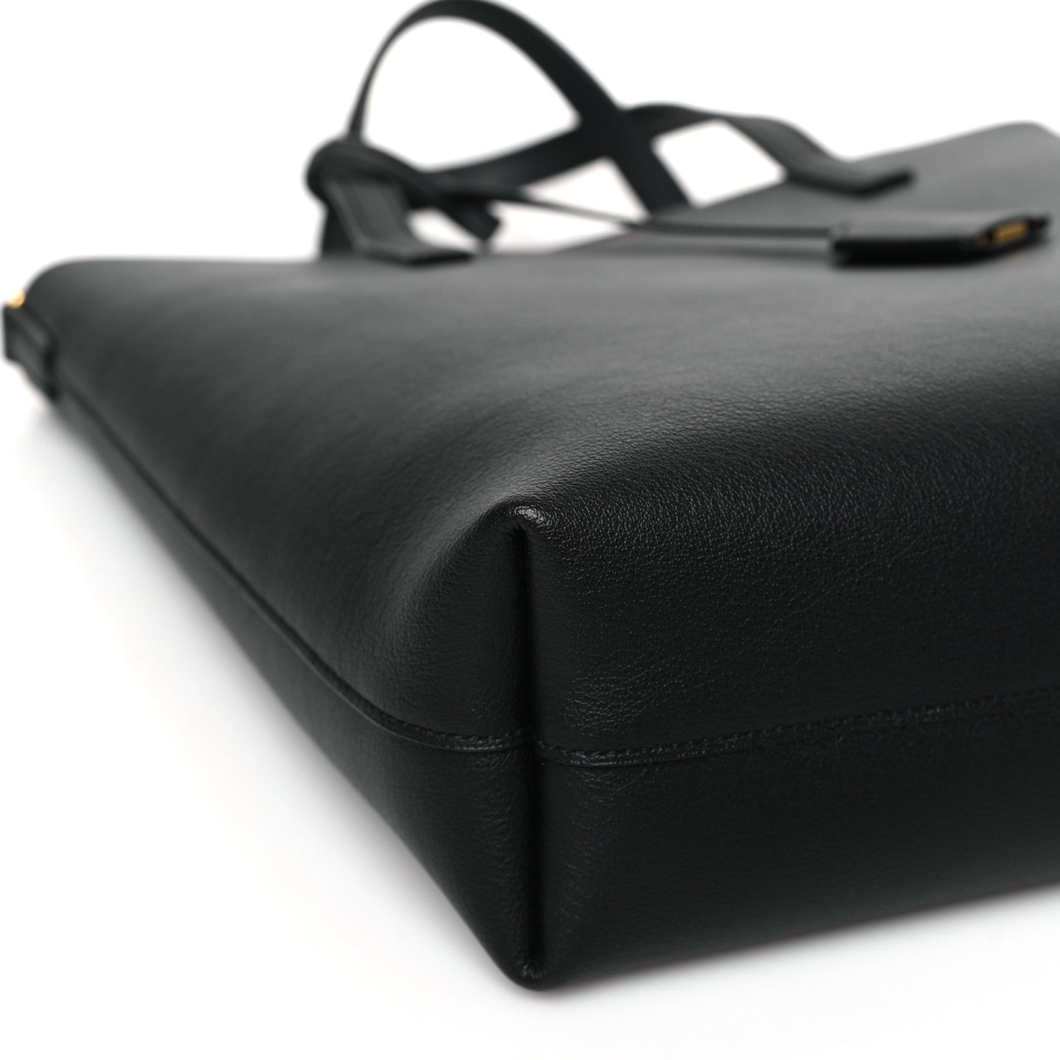 Saint Laurent Calfskin Toy Shopping Tote Black 8 of 9