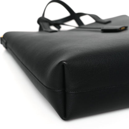 Saint Laurent Calfskin Toy Shopping Tote Black 8 of 9