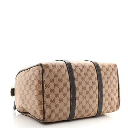 Gucci Crystal Monogram Medium Joy Boston Dark Brown 7 of 14