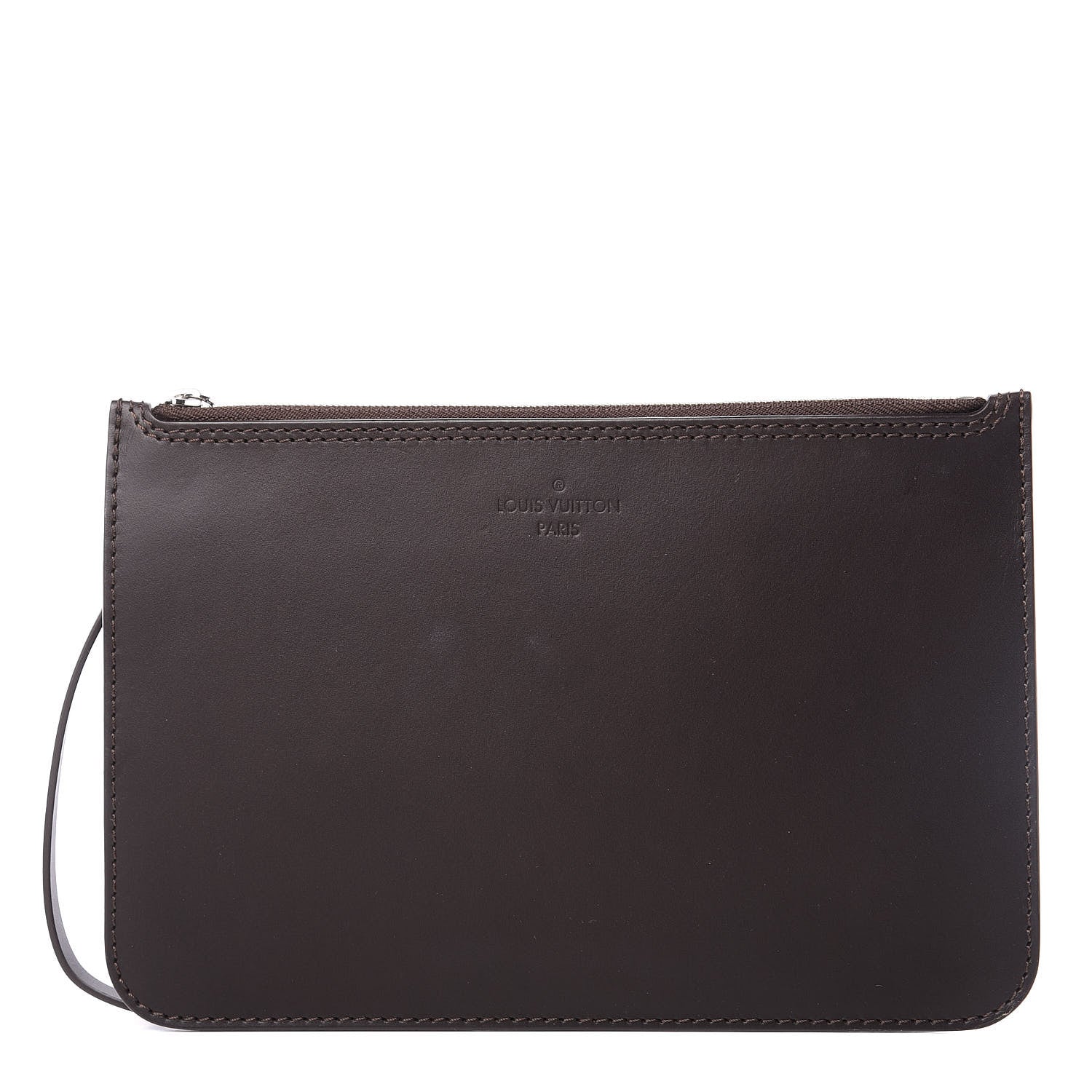 Louis Vuitton Calfskin Hina Pochette MM Brown 1 of 12