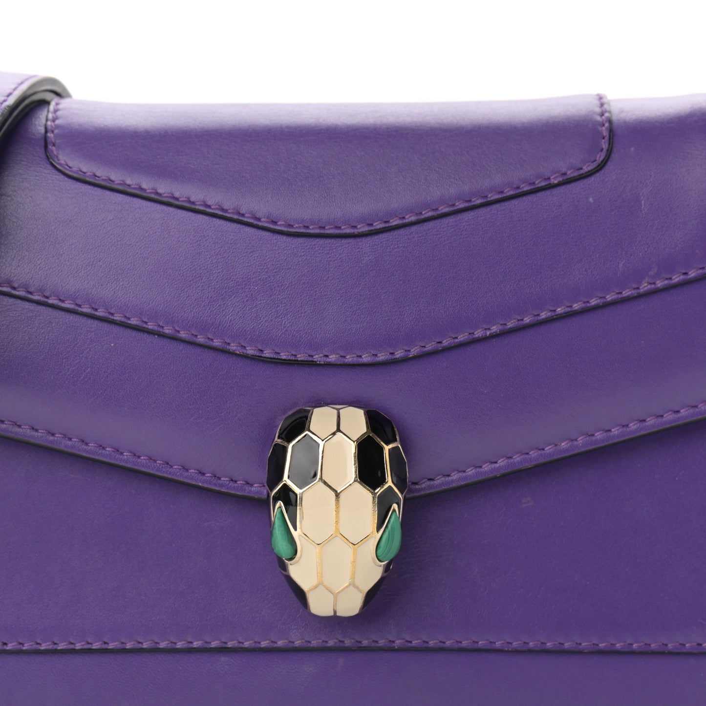 Calfskin Serpenti Forever Crossbody Bag Amethyst