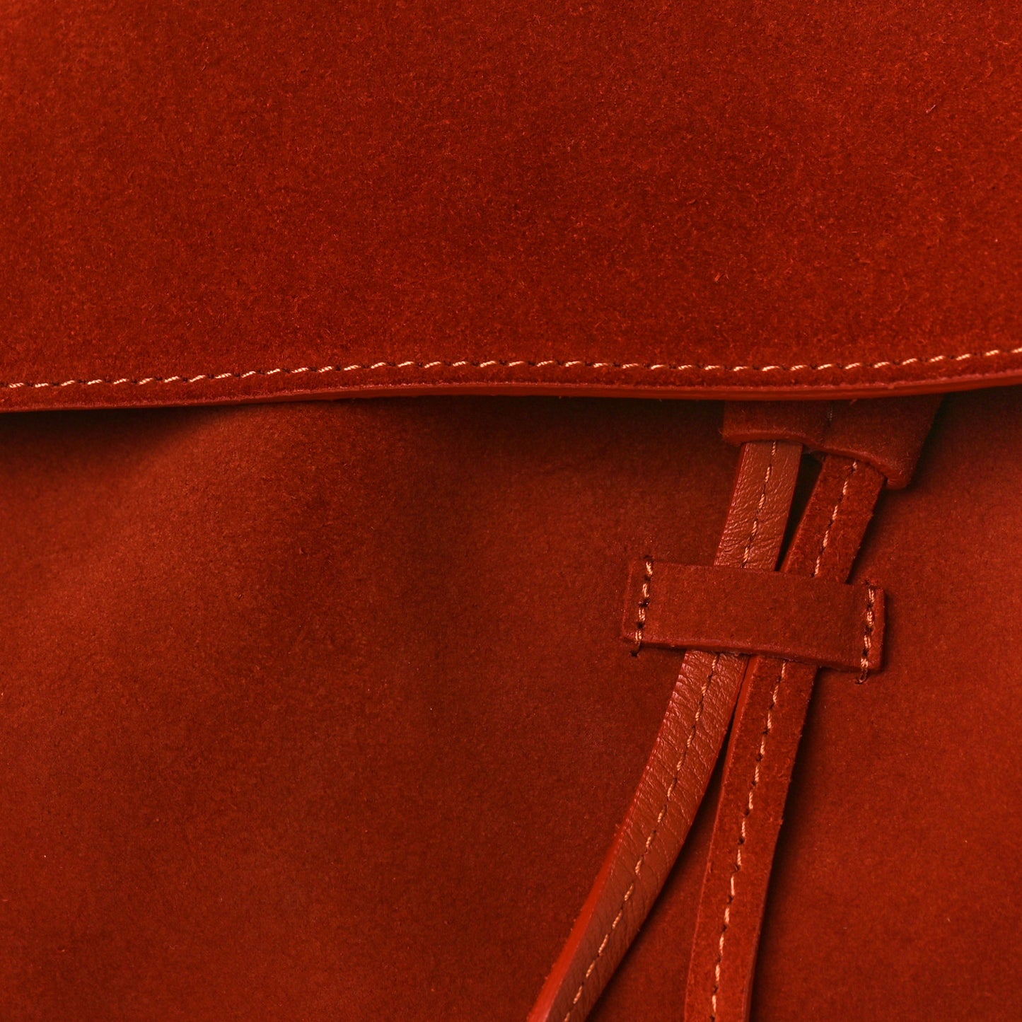 Suede Mini Lady Bag Brick