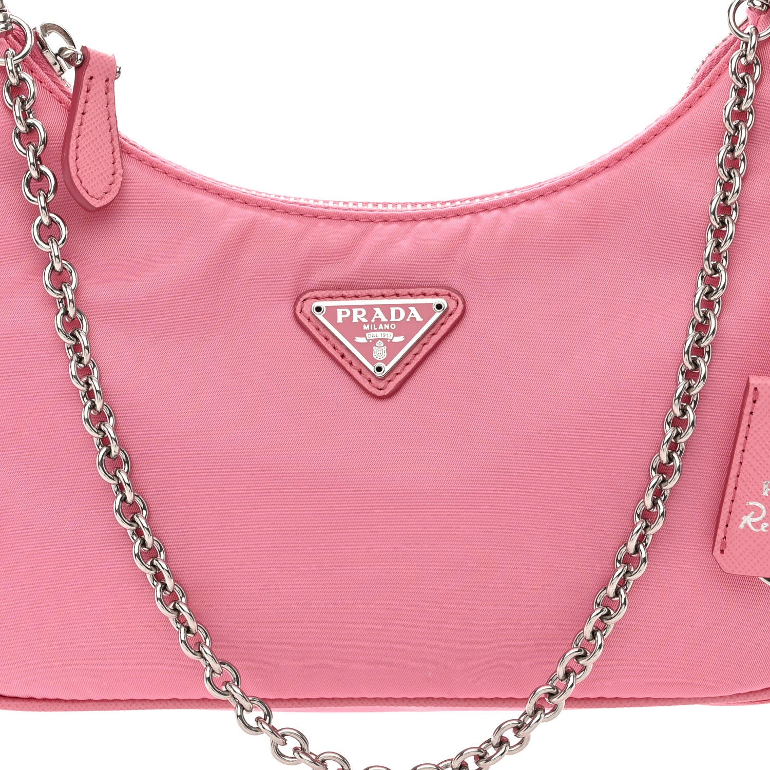 Prada Nylon Re-Edition 2005 Shoulder Bag Begonia 11 of 13