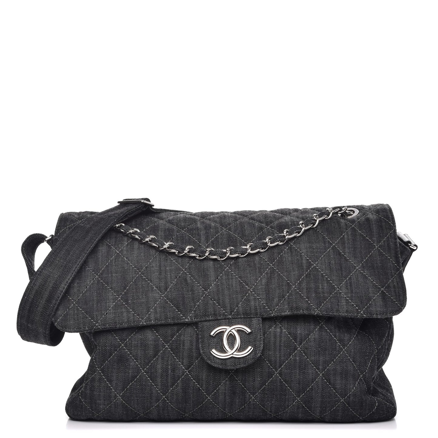 Denim Quilted Stretch Spirit Messenger Bag