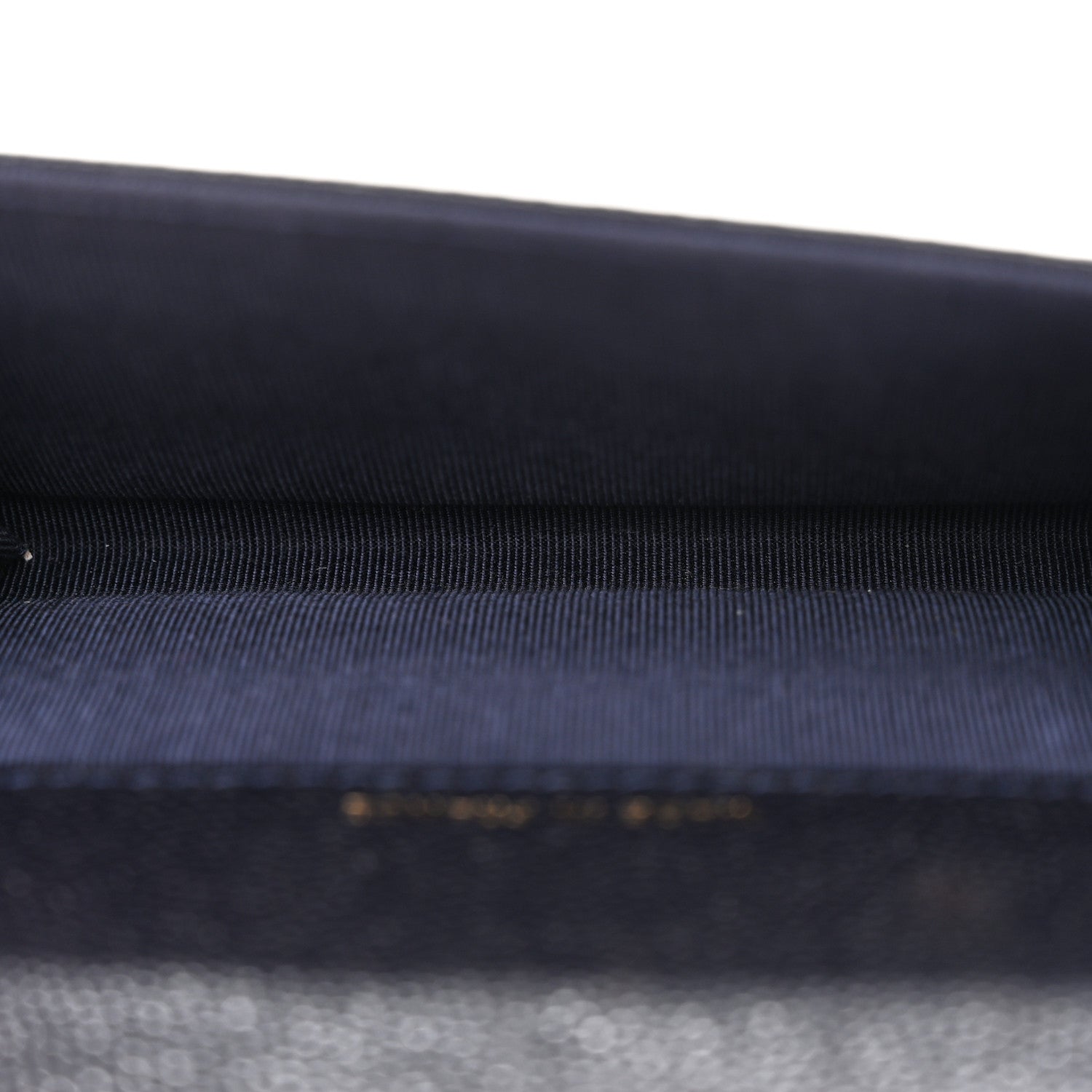 Chanel Caviar Quilted Flap Card Holder Wallet Navy Blue 5 of 10