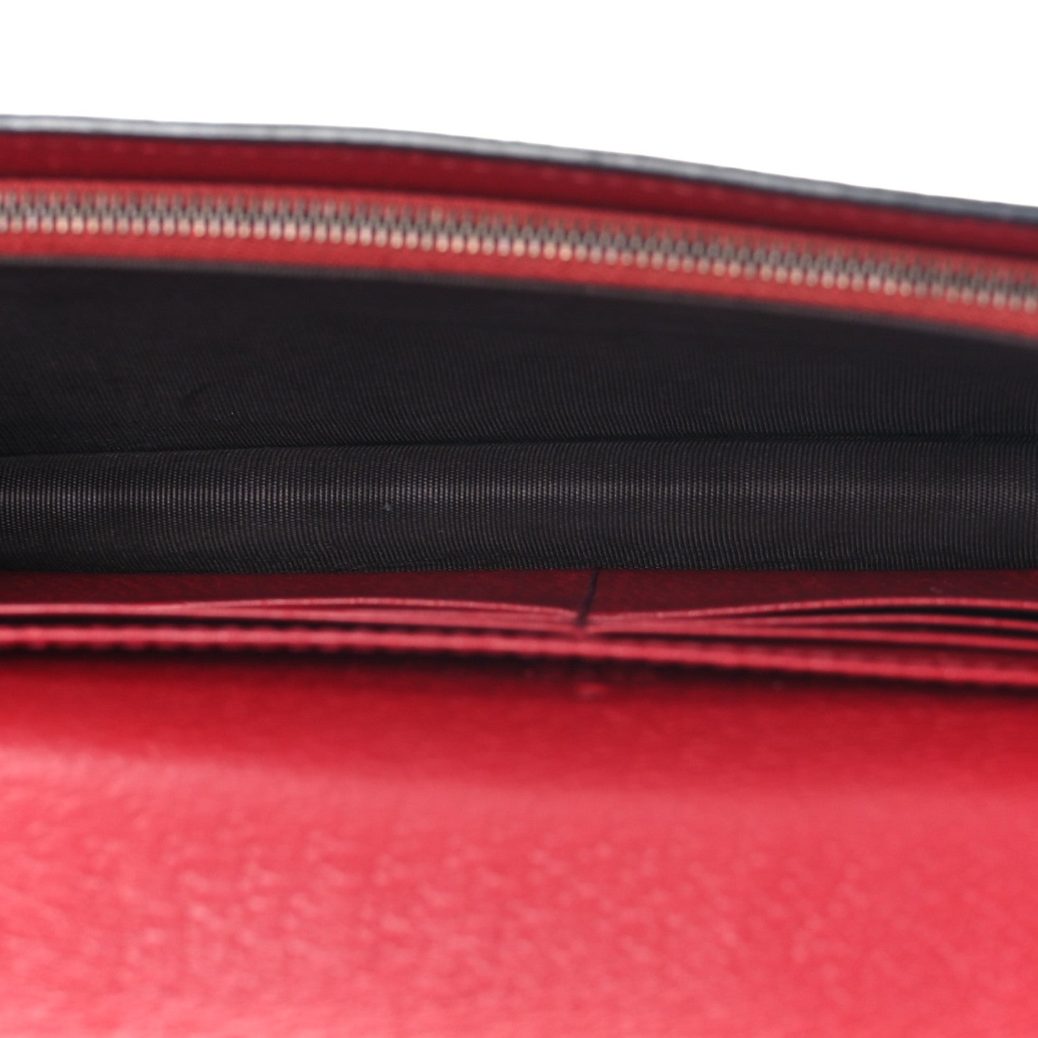Gucci GG Supreme Monogram Web Queen Margaret Chain Wallet Red 5 of 9