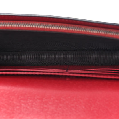Gucci GG Supreme Monogram Web Queen Margaret Chain Wallet Red 5 of 9