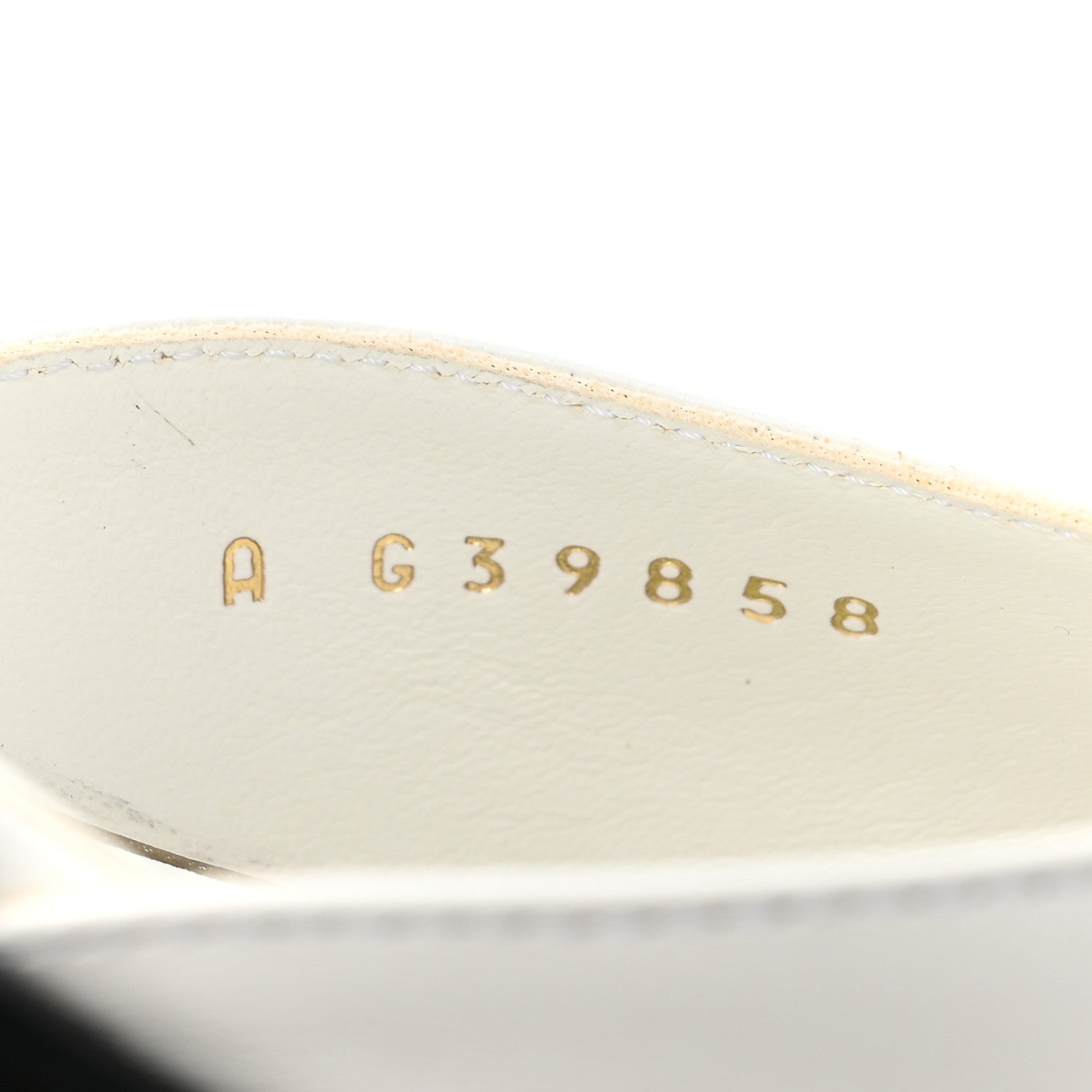 Chanel Shiny Goatskin Mary Jane Flats 38 White Black 9 of 11