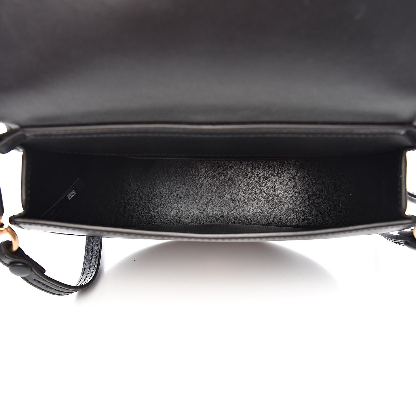 Calfskin Small Nile Bracelet Minaudiere Bag Black