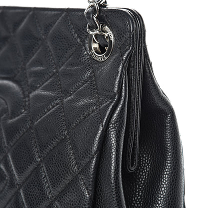 Chanel Caviar Quilted Timeless CC Shopping Tote Black 12 of 16