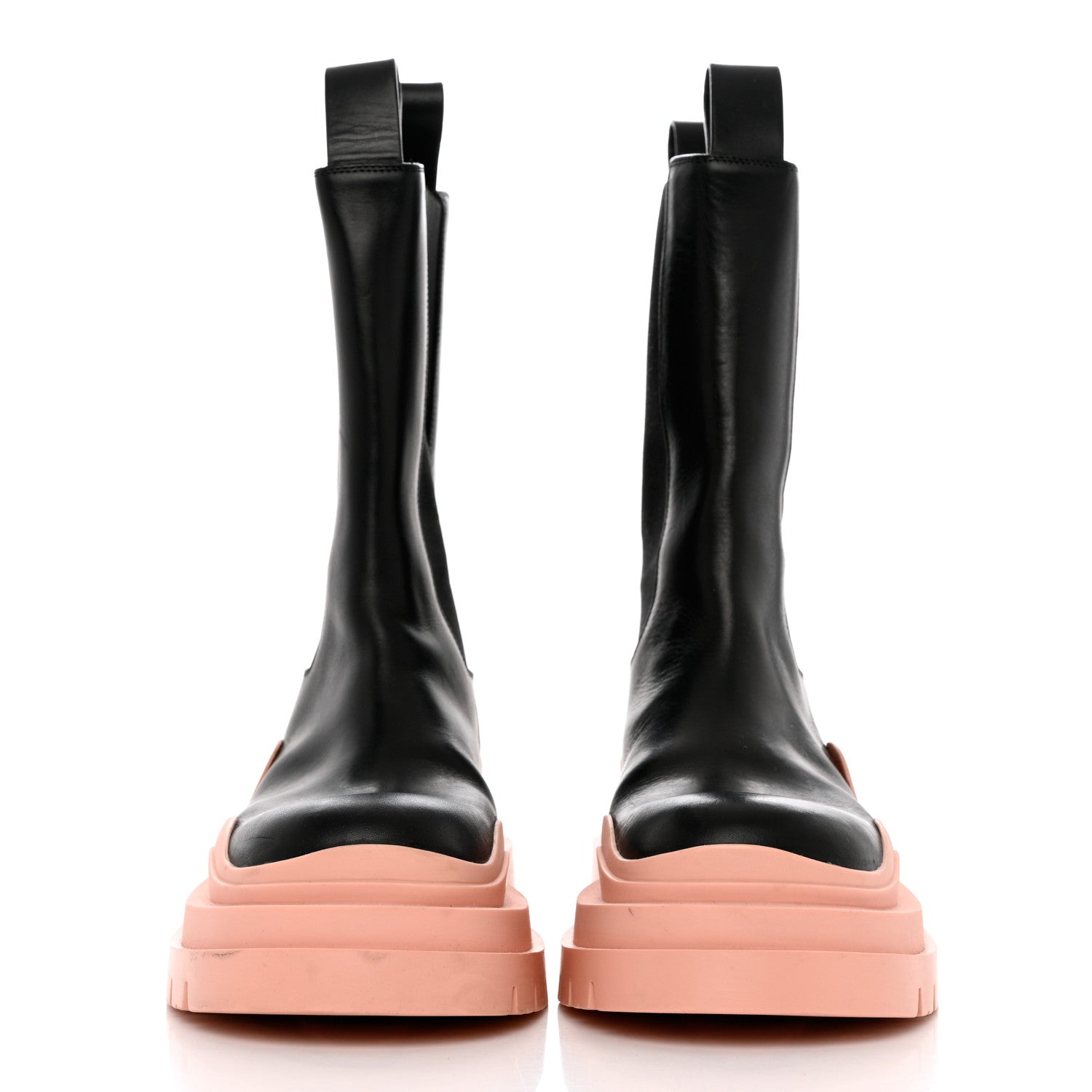 Bottega Veneta Calfskin The Tire Chelsea Boots 38 Black Peachy 2 of 11