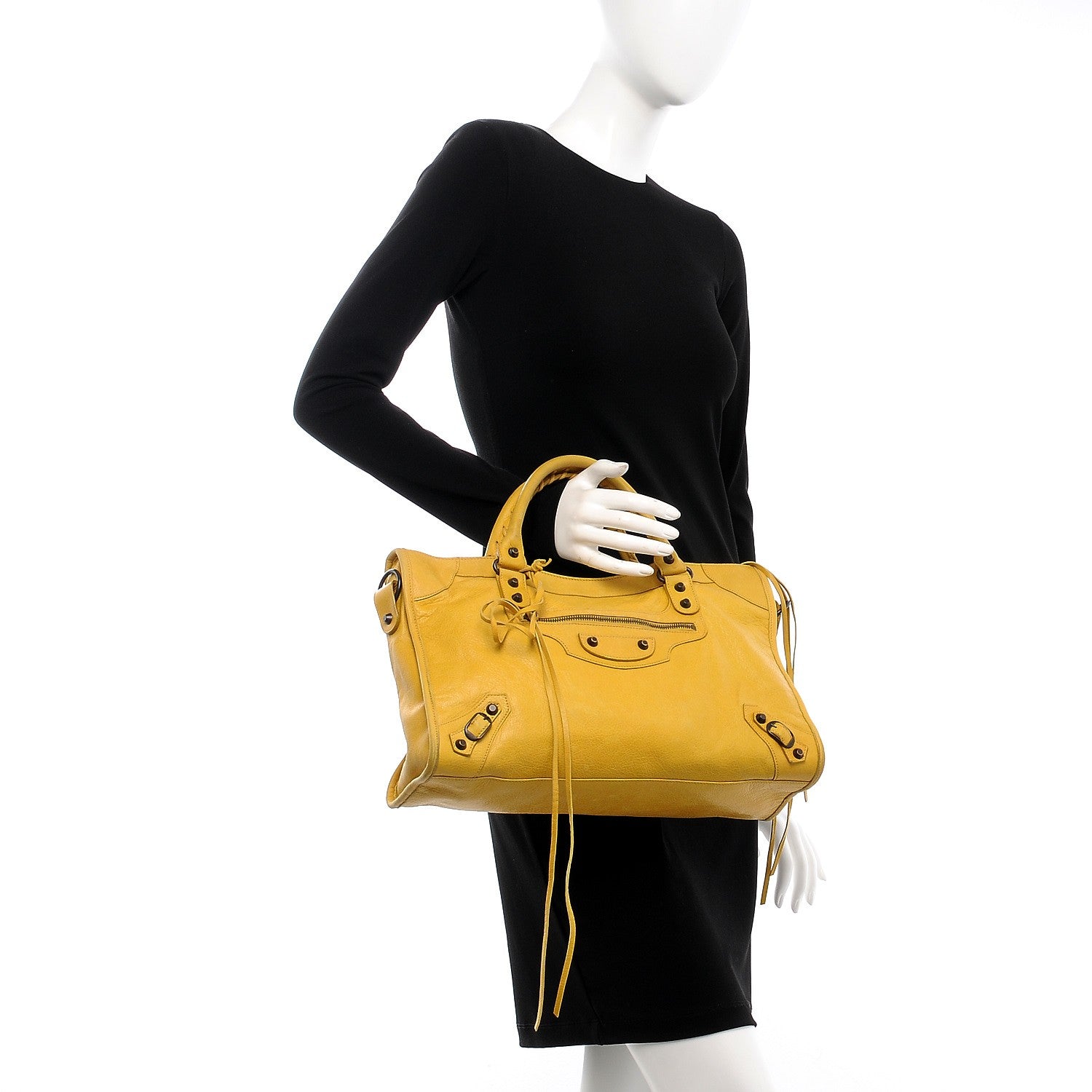 Balenciaga Agneau Classic Hardware City Moutarde 3 of 11
