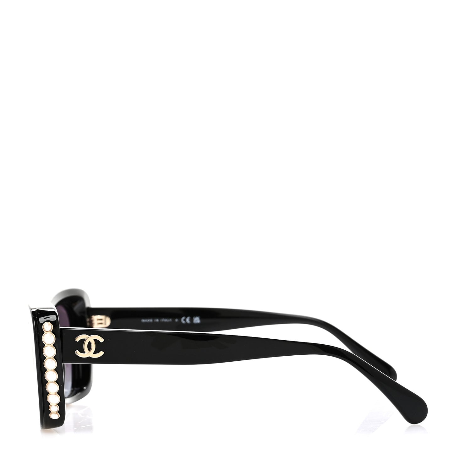 Acetate Pearl Cat Eye CC Sunglasses 5481-H-A Black