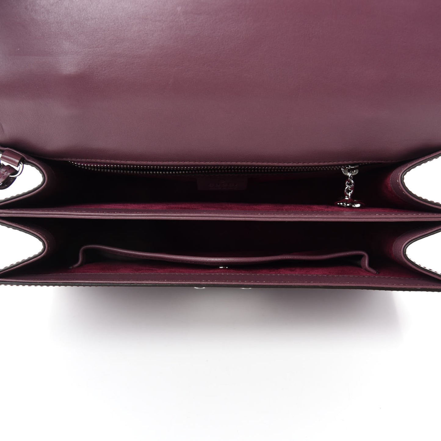 Regent Calfskin Small Lady Lock Briefcase Clutch Red Orchid