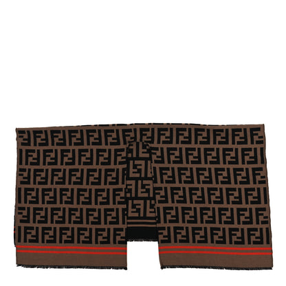 Fendi Wool Silk FF Poncho Camel 1 of 3