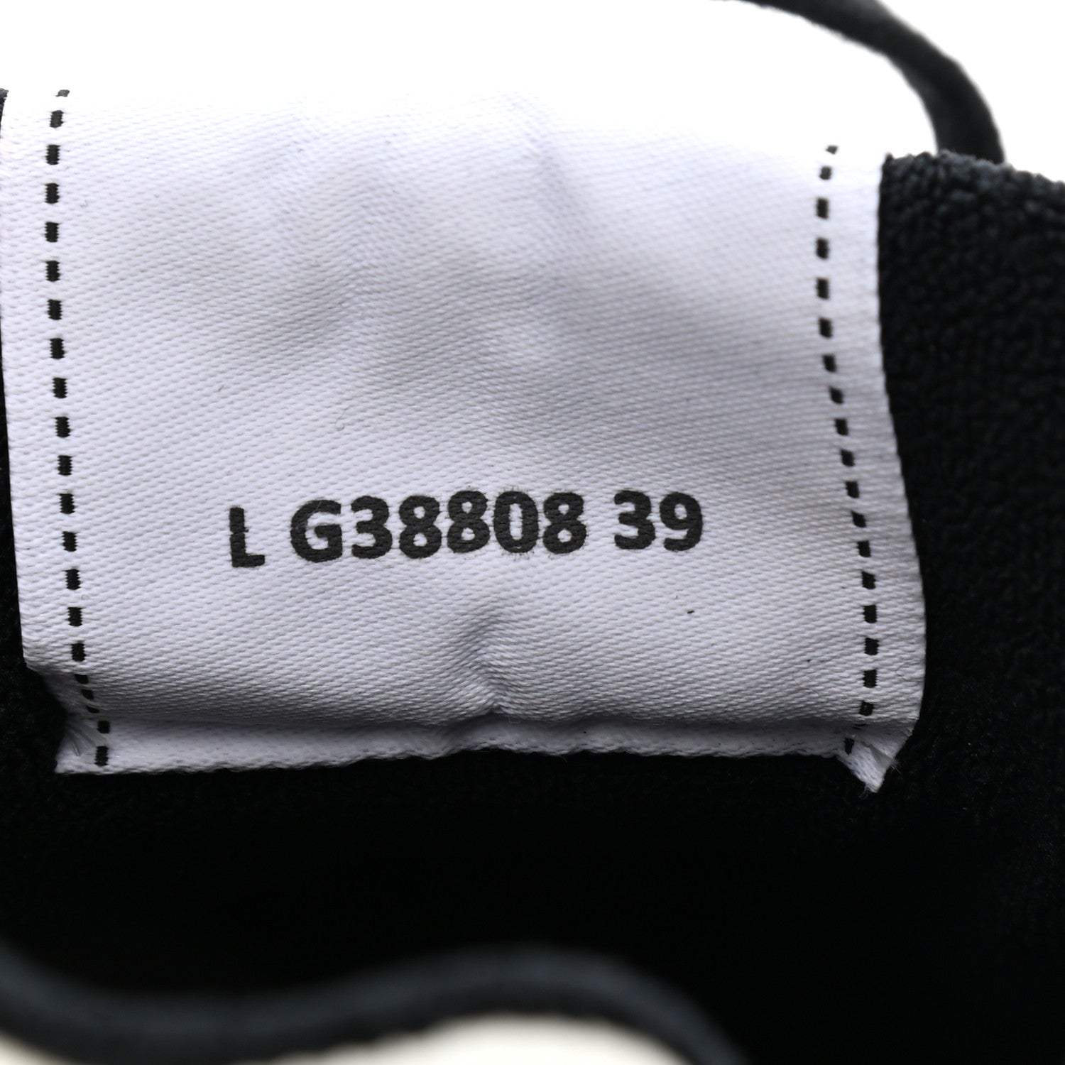 Chanel Grained Calfskin Fabric Womens Logo Sneakers 39 White Black 8 of 10