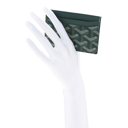 Goyard Goyardine Saint Sulpice Card Holder Green 2 of 8