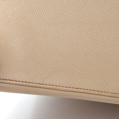 Hermes Epsom Bi-Color Horseshoe Kelly Sellier 28 Trench Gold 10 of 16