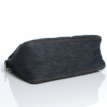 Fendi Denim Mama Baguette Blue 4 of 8