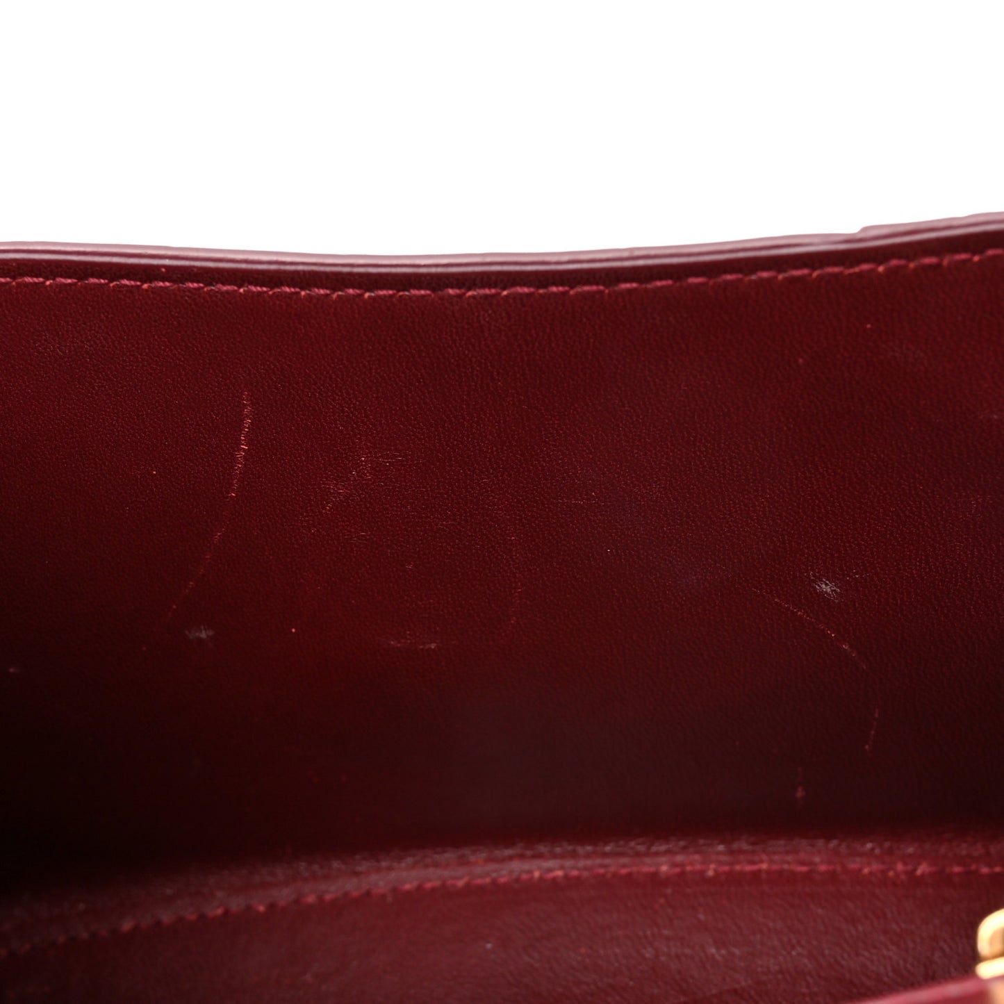 Shiny Calfskin Crocodile Embossed Small Hourglass Top Handle Bag Dark Red
