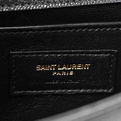 Saint Laurent Grain De Poudre Small Monogram Kate Satchel Black 6 of 12
